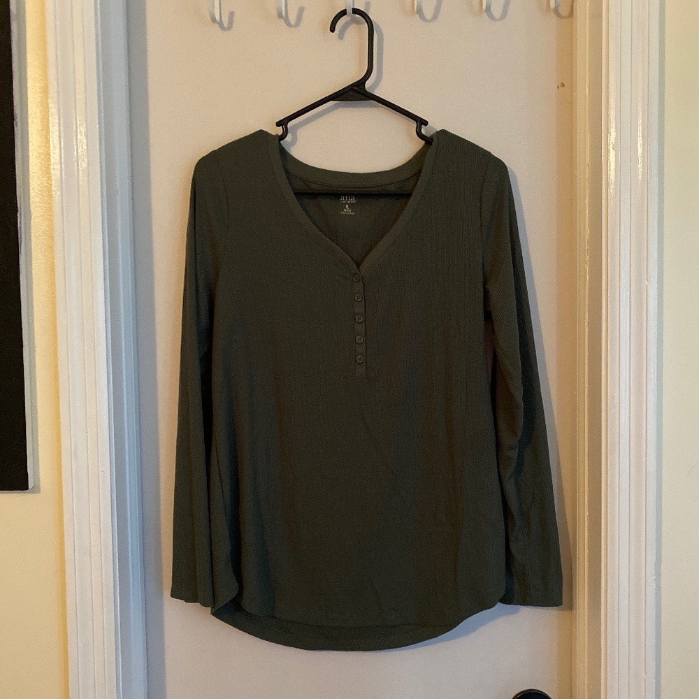 Long sleeve ribbed t-shirt